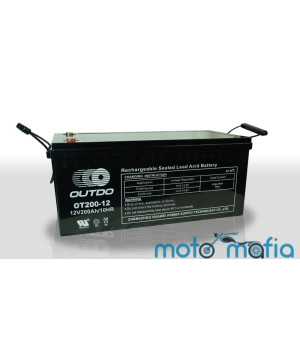 Аккумулятор тяговый 12V200A "OUTDO".(ОТ 200-12)