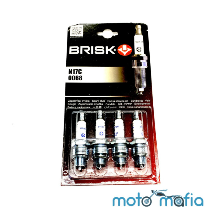 Свеча BRISK N17. (4 штуки)