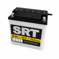 Аккумулятор SRT 12V 9Ah заливной круглая клемма.
