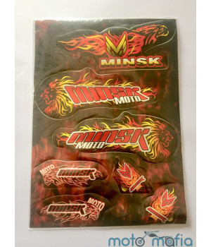 Наклейки Минск (черные)