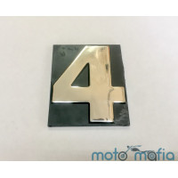 Накладка декоративная самоклеющеяся с цифрой "4".