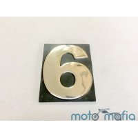 Накладка декоративная самоклеющеяся с цифрой "6".