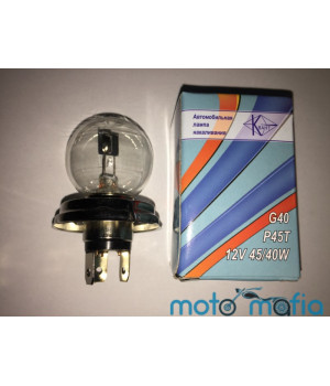 Лампа фары G40 12V 45/40W "КВАНТ"