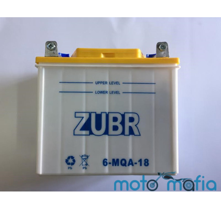 Аккумулятор сухо заряженный 12V 18A "Zubr"
